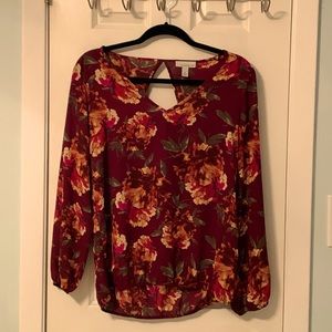 Alison Joy Floral V Neck top